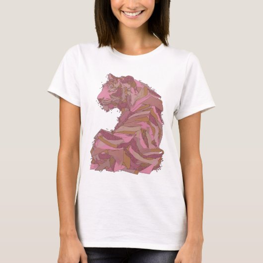 T-shirt Impression d'art ABSTRACT ART Argent Propre (Devant)