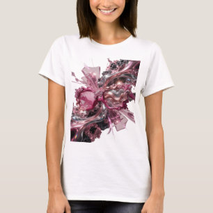 T-shirt Impression d'art ABSTRACT ART Argent v2