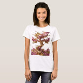 T-shirt Impression d'art ABSTRACT ART Argent v2 (Devant entier)
