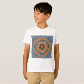 T-shirt Impression d'art Abstrait Giraffe (Devant entier)