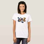 T-shirt Impression d'art abstrait NAVY ART (Devant entier)