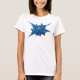 T-shirt Impression d'art aux étoiles abstraites Navy éléga