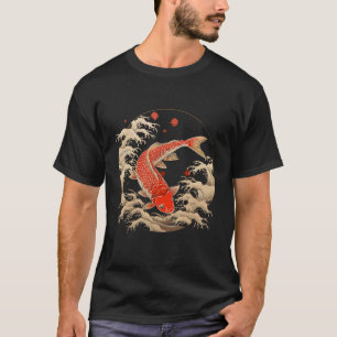 T-shirt Impression d'art de carpe koï japonaise