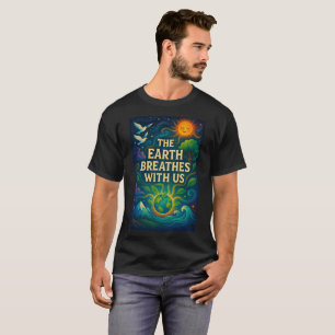 T-shirt Impression d'art de la nature cosmique 
