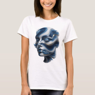T-shirt Impression d'art en or ÉDITÉ ART abstrait