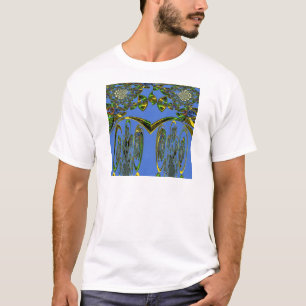 T-shirt Impression d'art Iridescente avec design abstrait