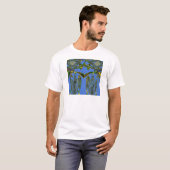 T-shirt Impression d'art Iridescente avec design abstrait  (Devant entier)