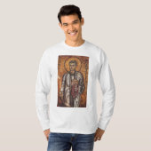 T-shirt Impression d'art mosaïque orthodoxe Saint Laurent (Devant entier)