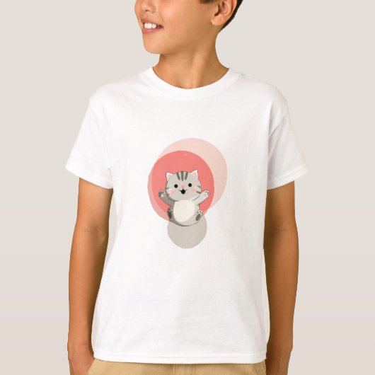 T-shirt Impression d'art "Patte joyeuse" (Devant)