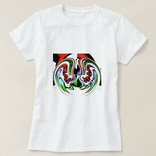 T-shirt Impression d'art profil Abstrait (Design devant)