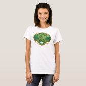 T-shirt Impression d'art sarcelle classique MODE ENSEIGNEM (Devant entier)
