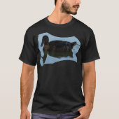 T-shirt Impression de chien de canard (Devant)