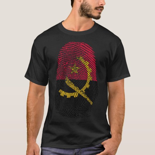 T-shirt Impression de doigt - Angola (Devant)