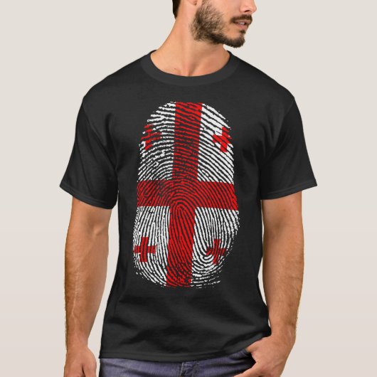 T-shirt Impression de doigt - Géorgie (Devant)