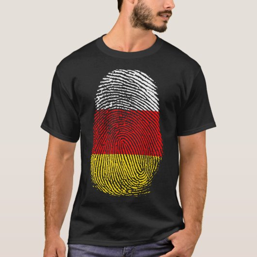T-shirt Impression de doigt - Ossétie du Sud (Devant)