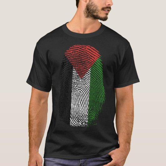 T-shirt Impression de doigt - Palestine (Devant)