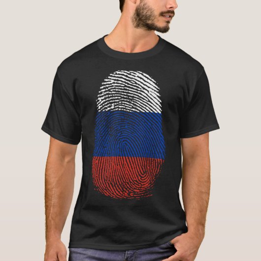 T-shirt Impression de doigt - Russie (Devant)