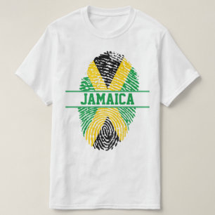 T-SHIRT IMPRESSION DE DRAPEAU DE JAMAÏQUE