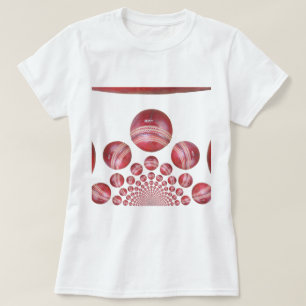 T-shirt Impression de la balle de cricket de Sports Lover