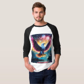 T-shirt "Impression de l'Aigle Majestic - Captivant la fau (Devant entier)