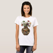 T-shirt Impression de mode ART ABSTRAIT Argent Dynamique (Devant entier)