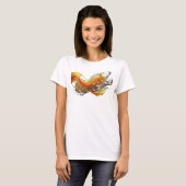 T-shirt Impression de mode ART ABSTRAIT Argenté Edgey (Devant entier)