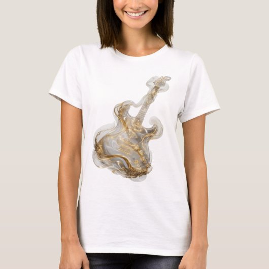 T-shirt Impression de mode ART ABSTRAIT Argentée Snappy (Devant)