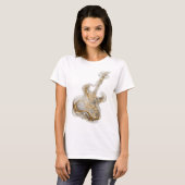 T-shirt Impression de mode ART ABSTRAIT Argentée Snappy (Devant entier)
