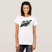 T-shirt Impression de mode ART ABSTRAIT Or Cool (Devant entier)