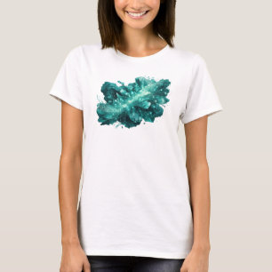 T-shirt Impression de mode ART ABSTRAIT sarcelle fraîche