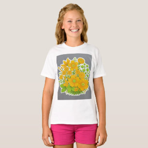 T-shirt impression de motif floral