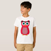 T-shirt Impression de photo de hibou (Devant entier)