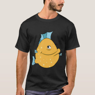 T-shirt Impression de poisson de dessin animé
