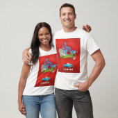 T-shirt Impression de voyage illustrée du Canada. (Unisexe)