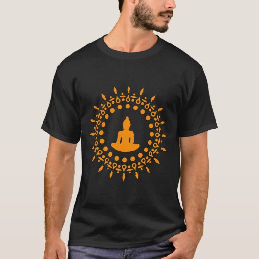 T-shirt Impression de yoga (Devant)