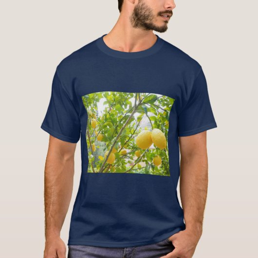 T-shirt Impression d'été d'arbre de citron frais (Devant)