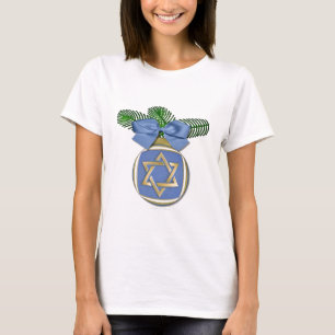 T-shirt Impression d'ornement de l'étoile de David Judaica