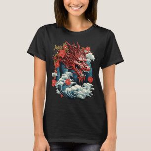 T-shirt Impression Dragon asiatique