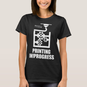 T-shirt Impression en cours Modélisation 3D Prot d'impress