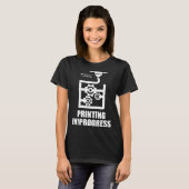 T-shirt Impression en cours Modélisation 3D Prot d'impress (Devant entier)