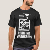 T-shirt Impression en cours Modélisation 3D Prot d'impress (Devant)