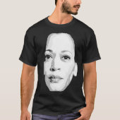 T-shirt Impression faciale Kamala Harris (Devant)