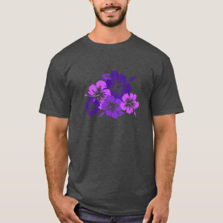 T-shirt Impression Florale Hawaïenne d'Hibiscus Épique de