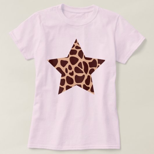T-shirt Impression girafe étoile (Design devant)