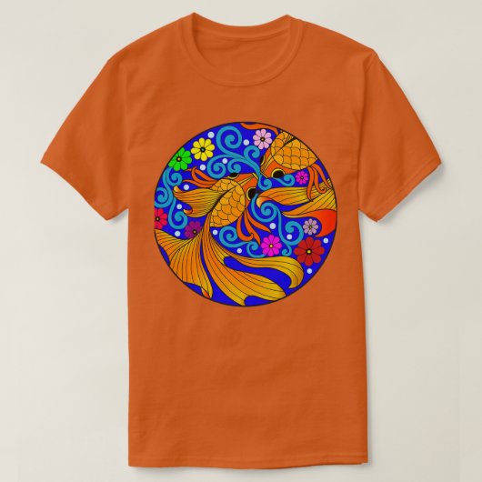T-shirt Impression Goldfish Love (Design devant)