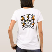 T-SHIRT IMPRESSION GRAPHIQUE COMPLEXE DANS LES FLAMES (Dos)