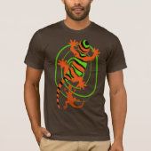 T-shirt Impression graphique couleur cool Gecko Lizard (Devant)
