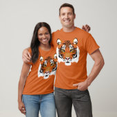 T-shirt Impression graphique Tiger Face (Unisexe)