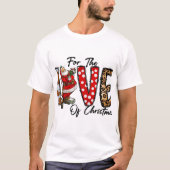 T-shirt Impression léopard AMOUR de Noël Buffalo carreau d (Devant)