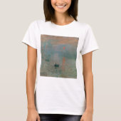 T-shirt Impression, lever de soleil par Claude Monet (Devant)